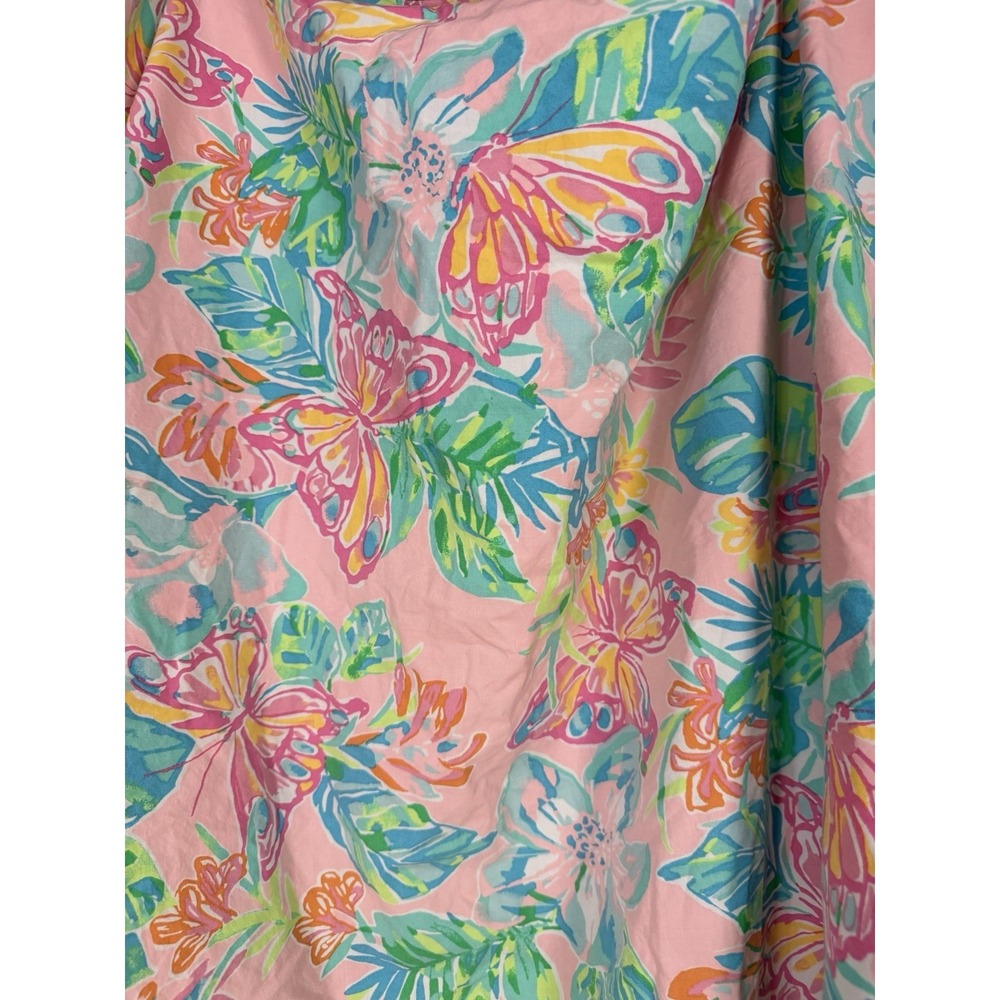 Lilly Pulitzer X Pottery Barn Butterfly Crib Sheet Pink Whimsical Tropical Fairy